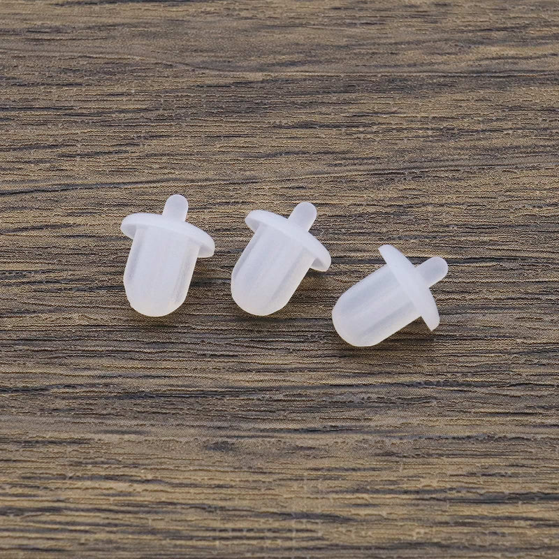 20Pcs 6.35mm Silicone Anti Dust Plugs Socket Dust Cover Anti Dust Jack Plug Stopper Cap Accessories for Amplifier DVD Karaoke White