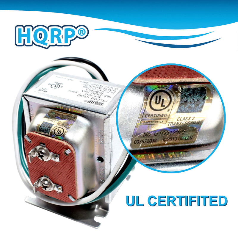 HQRP 16V 30VA Transformer Compatible with Zmodo Nest Eufy Nutone Ring Doorbell Hardwired Door Chime Power Supply Adapter Door-Bell 120v-to-16v Replacement, UL PRI:120V SEC:16V 30VA