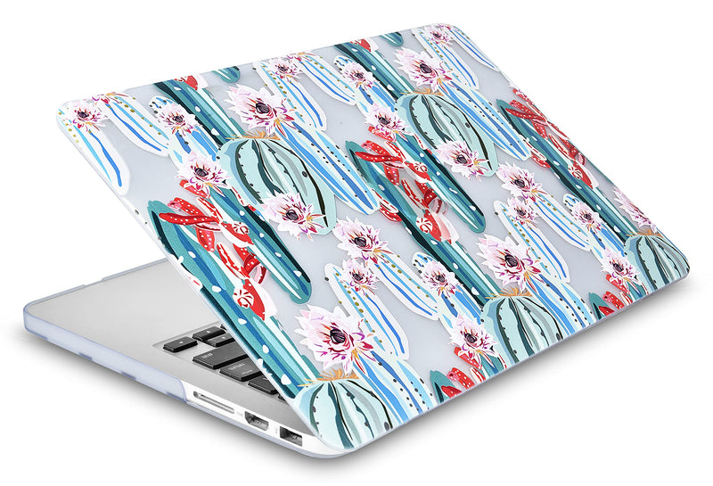 KECC Compatible with MacBook Air 13 inch Case 2020 2019 2018 Release A1932 Retina Display + Touch ID Protective Plastic Hard Shell + Keyboard Cover (Cactus 1) Cactus 1