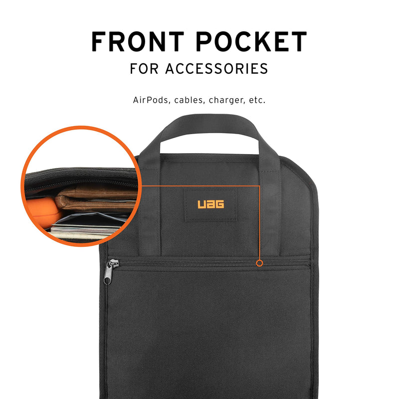 URBAN ARMOR GEAR UAG Lite Sleeve Fits Devices Up to 11.6-inches Durable Tablet/Laptop Sleeve 360 Degree Protection Impact Resistant Carrying Handle Protective Bag, Black 11,6 Zoll Sleeve Lite