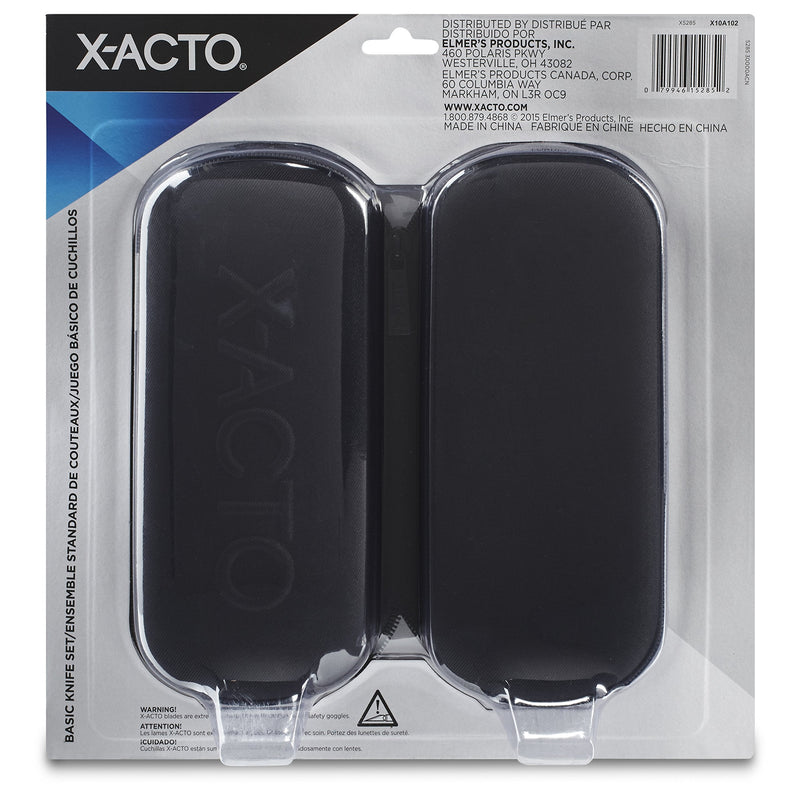 X-ACTO Compression Basic Knife Set, Great for Arts and Crafts, including Pumpkin Carving Basic Knife Set (Soft Case)