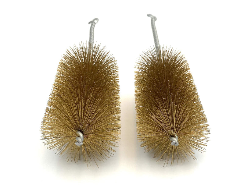 Ctsyuqoo Pipe Cleaning Brush Set with Brass Bristles, 9 Piece Variety Pack for Auto Parts, Bottles, Guns, Tubes, Etc.