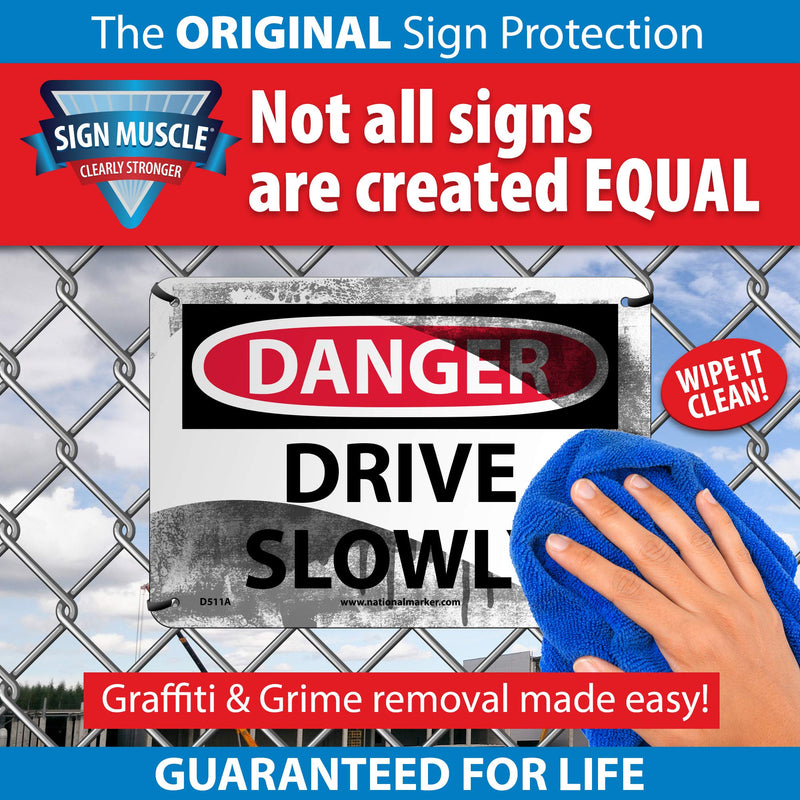 NMC HM41 Right to Know Personal Protection Numbers and Symbols Label, 4" Length x 6" Height, Pressure Sensitive Vinyl, Blue on White (Pack of 10)