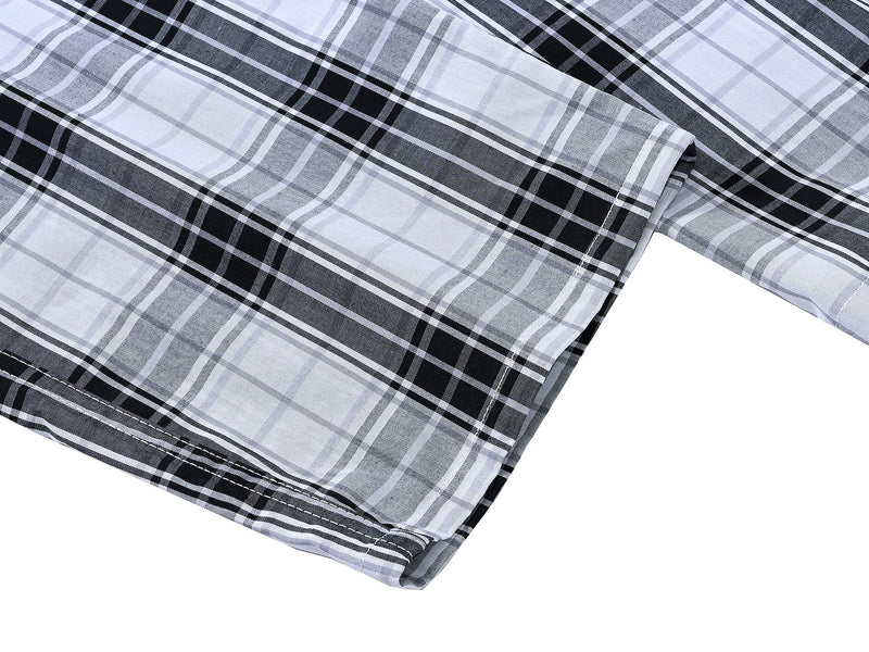 MoFiz Men's Pajama Bottom Pants Sleepwear Lounging Relaxed House PJS Pants with Drawstring Button Fly 3-Pack F-3pack Large