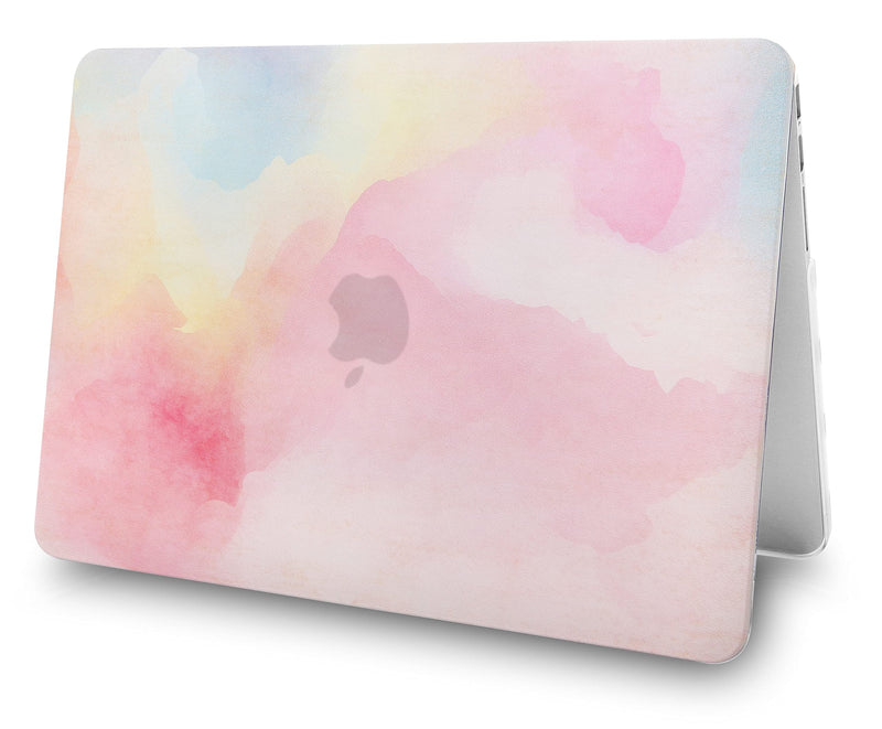 KECC Compatible with MacBook Pro Retina 13 inch Case 2012-2015 Release A1502 A1425 Plastic Hard Shell + Keyboard Cover + Sleeve (Rainbow Mist) Rainbow Mist