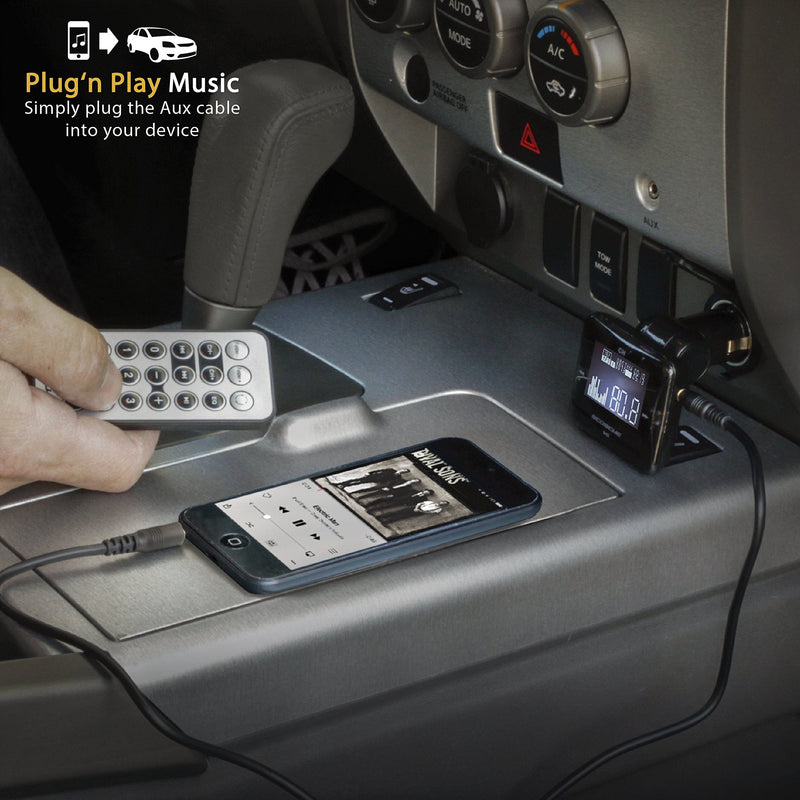 Scosche FMTD8R FMFREQ Universal Digital FM Transmitter with SD Card Reader, USB Flash Drive Reader and USB Car Charger