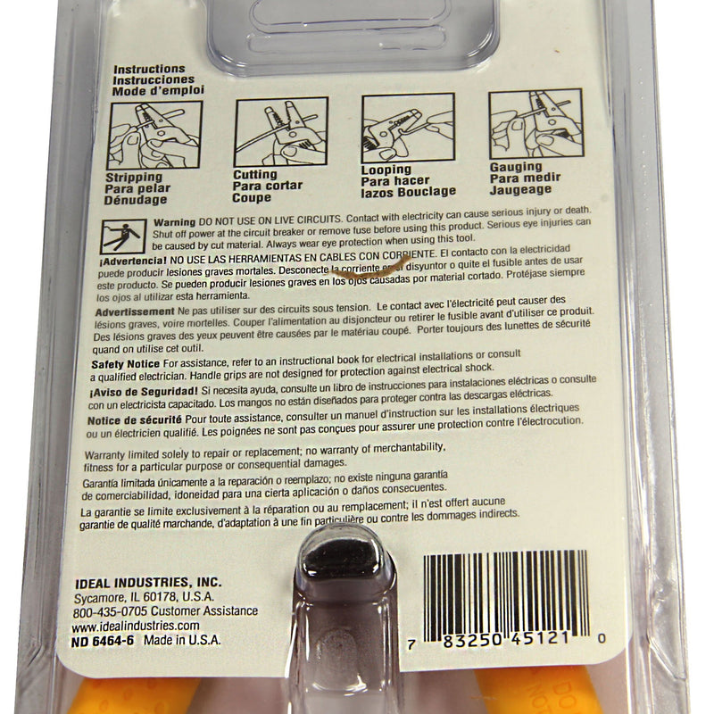 Ideal Industries 45-121 Cable Accessories, Wire Stripper wires)