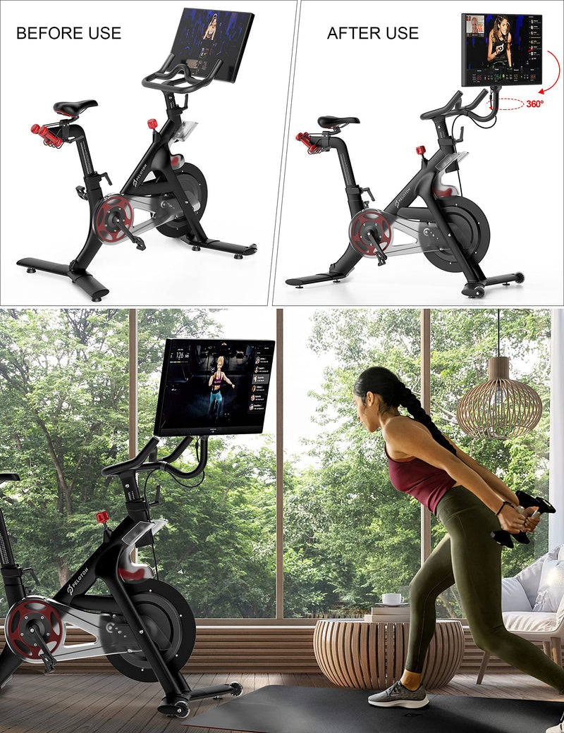 COOLWUFAN 360 Degree Rotate Screen Adjuster for Peloton Bike, Upgraded Screen Swivel for Peloton, Accessory to Turn Peloton Bike Screens, Accessories for Peloton (Not Compatible with Peloton Bike +)