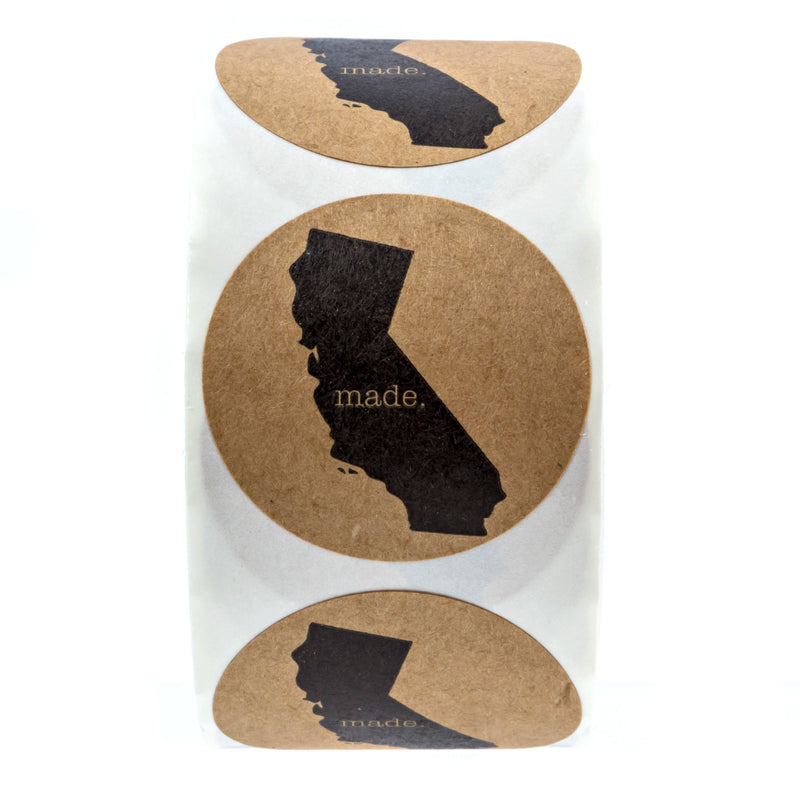 California Made Stickers/500 Made in California Labels