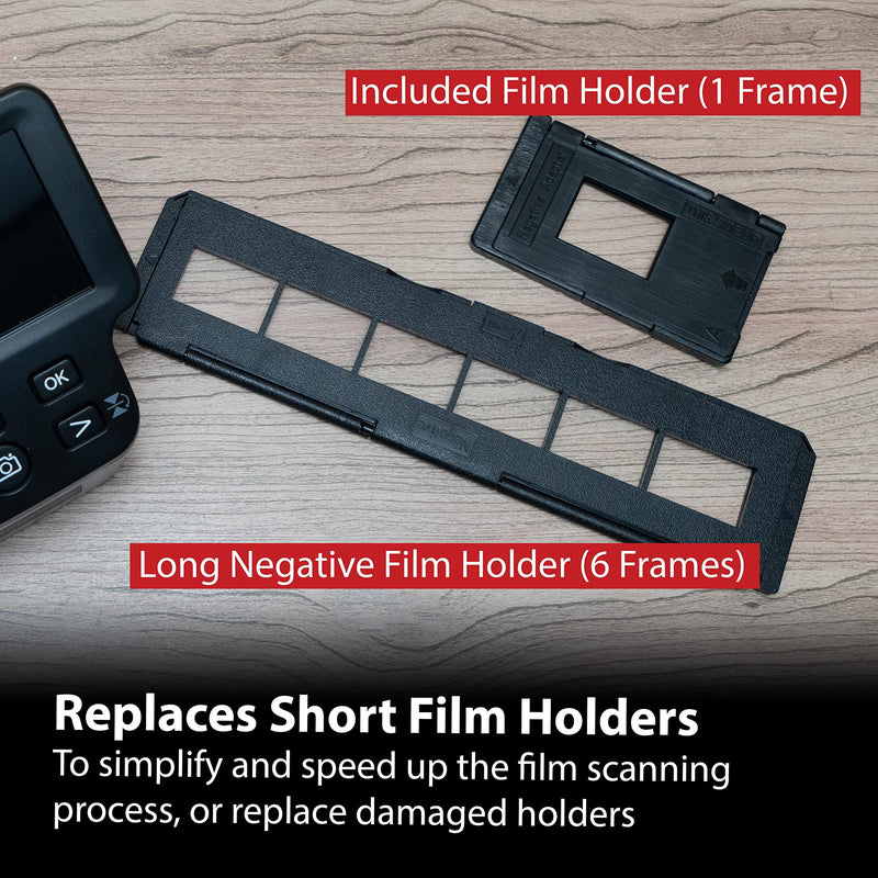 Magnasonic Long Tray Negative Film Holder for 35mm Compatible Film Scanners, Holds 6 Negative Frames to Speed up Processing Time, Easy To Use, Gently Flattens and Protects Film Edges - Set of 3 (NT01)