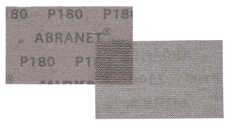 Mirka Abranet mesh sanding strips 81x133 mm Velcro / grain P180 / 10 pieces / for sanding wood, filler, paint, plastic / AE178F1018