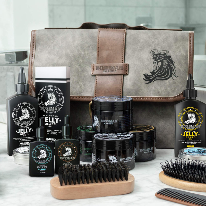 Leather Toiletry Bag for Men - Water Resistant Toiletry Kit Mens Hanging Travel Organizer - Hand Crafted Portable Traveling Accessories