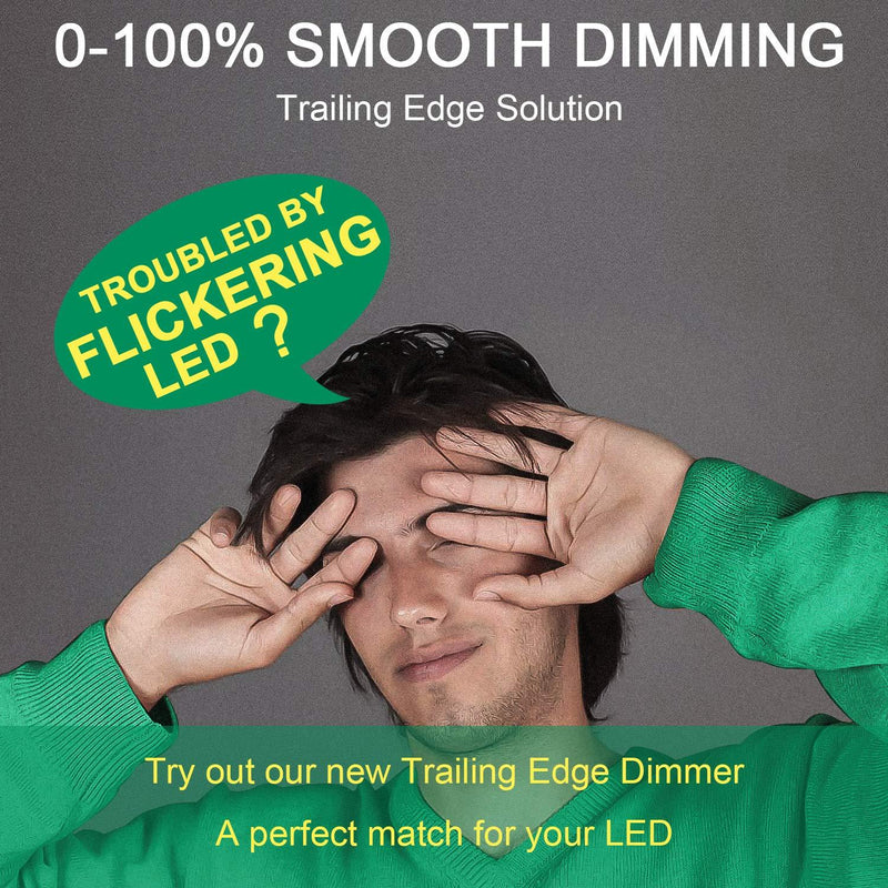 3 Way Smart Dimmer Switch by Martin Jerry | Touch Trailing Edge 4 Way Smart Dimmer Switch, SmartLife App, Compatible with Alexa as WiFi Light Switch Dimmer, Works with Google Home