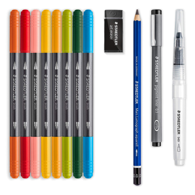 STAEDTLER 61 3001-1 Design Journey floral watercolour set