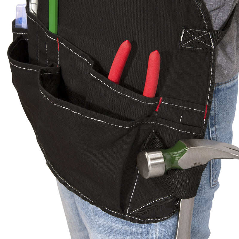 Dickies 16-Pocket Workshop Bib Apron, Durable Canvas Construction, Reinforced Edges, Adjustable Belt, Black