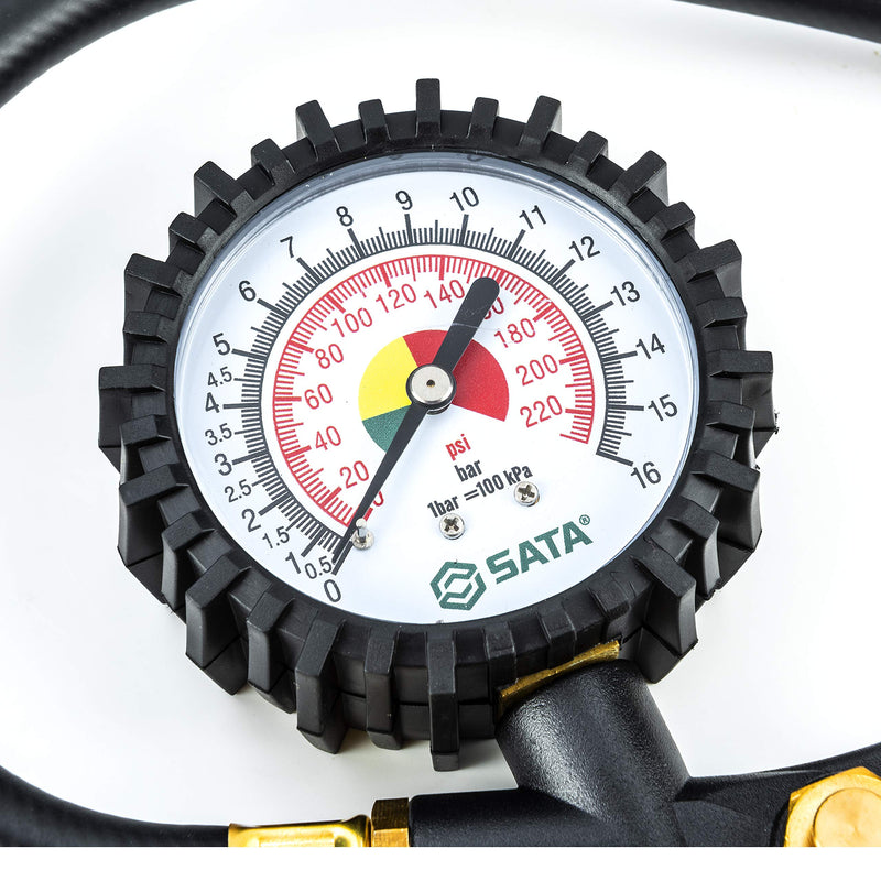 SATA Tire inflator with Pressure Gauge - ST98100U
