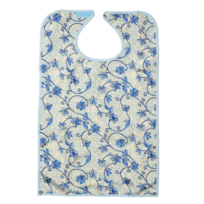 3 Pack Adult Bibs for Eating with Crumb Catcher by Celley - Washable and Reusable Clothing Protectors for Elderly Women