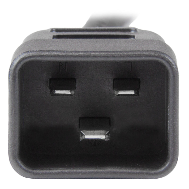 StarTech.com 3 ft Heavy Duty 14 AWG Computer Power Cord - C19 to C20 - 14 AWG Power Cable - IEC 320 C19 to IEC 320 C20 Extension Cord 3ft