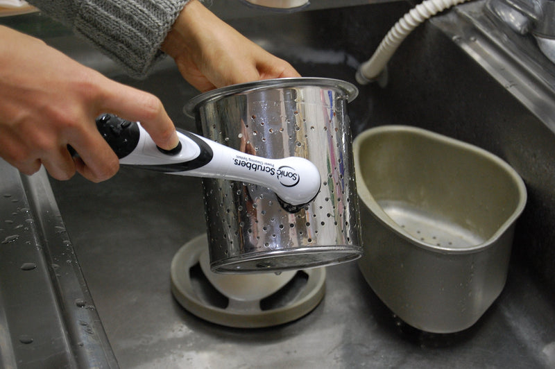 Super Sonic Scrubber with Household All Purpose 5 Brush Heads by SonicScrubber