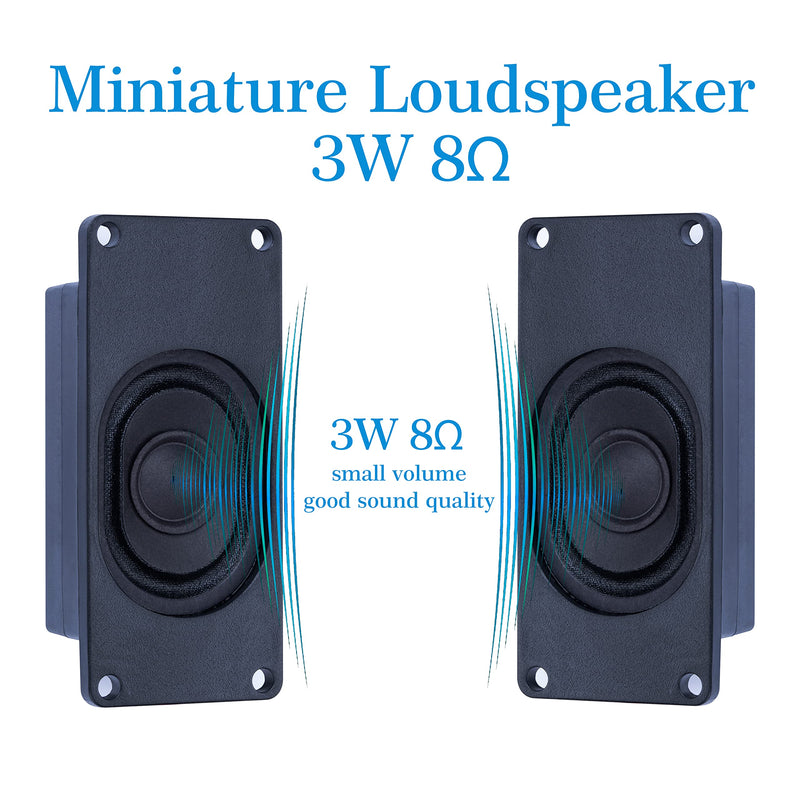 CQRobot Miniature Loudspeaker 3 Watt 8 Ohm Passive Enclosed Audio Speaker Woofer Speaker Compatible with Arduino Board. JST-PH 2.0 mm 2-Pin Interface, for a Variety of Small DIY Electronic Projects. 8O3W-JST-PH2.0-N