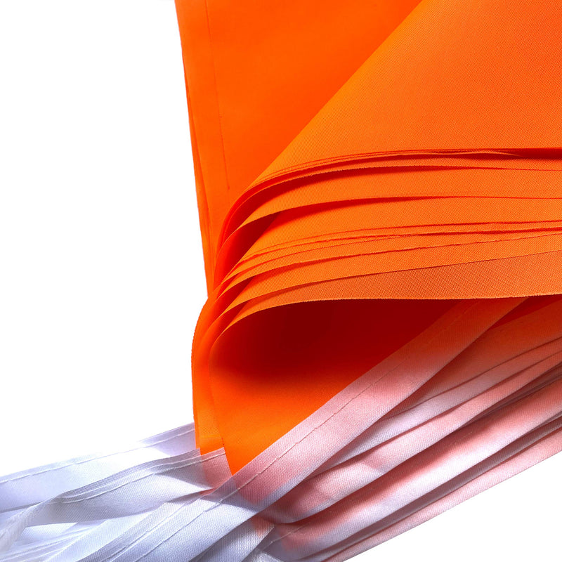 TSMD Solid Orange Pennant Banners Flags String DIY Bunting Flags,Party Decorations for Grand Opening,Kids Birthday,Party Events Celebration