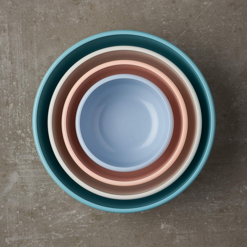 Rosti Mepal Cirqula Multi Food Storage and Serving Bowl with Lid, 1.2L/1.3Q, Nordic-Blue Deep