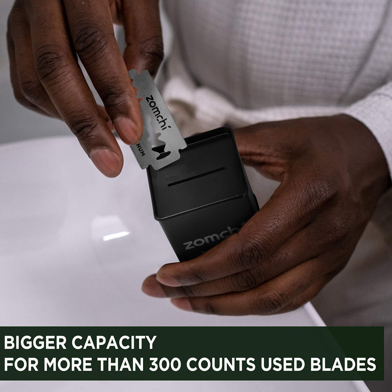 Zomchi Razor Blade Bank for Safety Razor Blade Storagement, Used Double Edge Safety Razor Blade Disposal Case