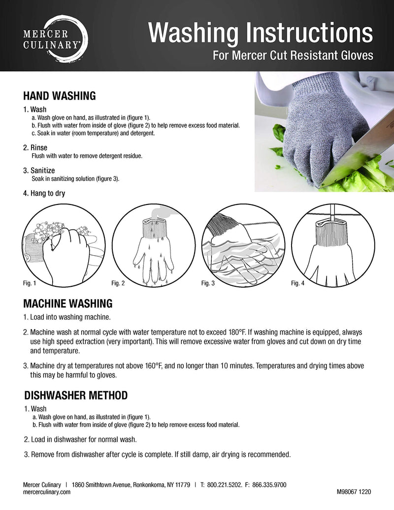 Mercer Culinary Cut Glove, Large, White White / Level A5 Large (pack of 1)