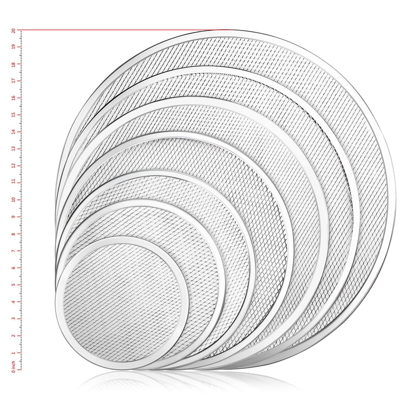 New Star Foodservice 50691 Restaurant-Grade Aluminum Pizza Baking Screen, Seamless, 16-Inch