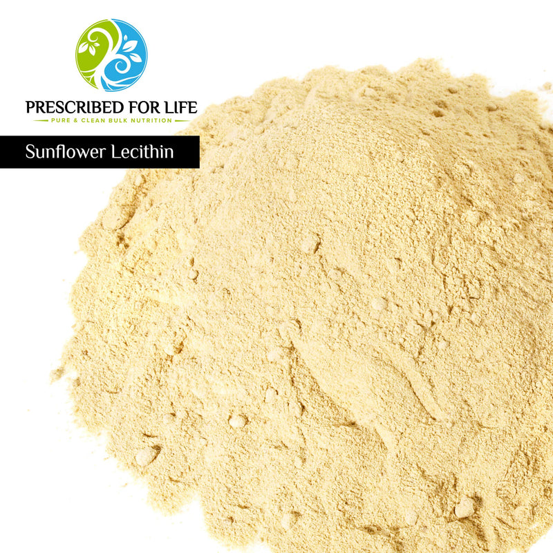Prescribed for Life Sunflower Lecithin Powder (4 oz / 113 g) | Natural, Unbleached, Gluten Free, Vegan, Non-GMO, Soy Free, Kosher, No Fillers | Naturally Rich in Choline & Essential Fatty Acids 4 Ounce (Pack of 1)