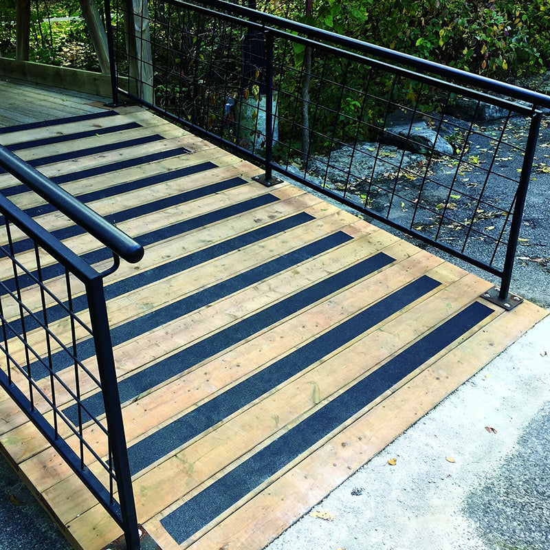 Gator Grip Traction Tape-SG3104 Premium Grade High Traction Abrasive Non Slip 60 Grit Indoor Outdoor Anti-Slip Adhesive Grip Safety Tape, 4 Inch x 60 feet, Black – used on stairs, docks, treads, boats, ramps