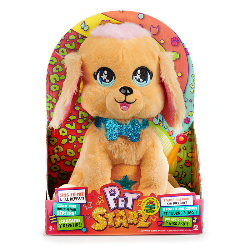 WowWee Pet Starz - Billy The Golden Retriever - Dancing Rockstar Plush Doll