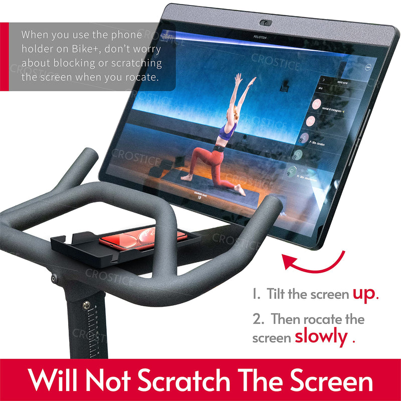 Crostice Phone Holder for Peloton(Original Design), Peloton Cell Phone Holder, Made for Peloton Rider, Peloton Phone Mount Tray, Stand for Tablet, Most Phone, Baby Monitor, Peloton Accessories