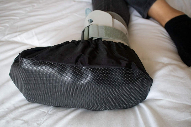 MyShoeCovers 1 Fracture Walking Boot Cover - Black, XX-Large XX-Large fits X-Large Walking Boot