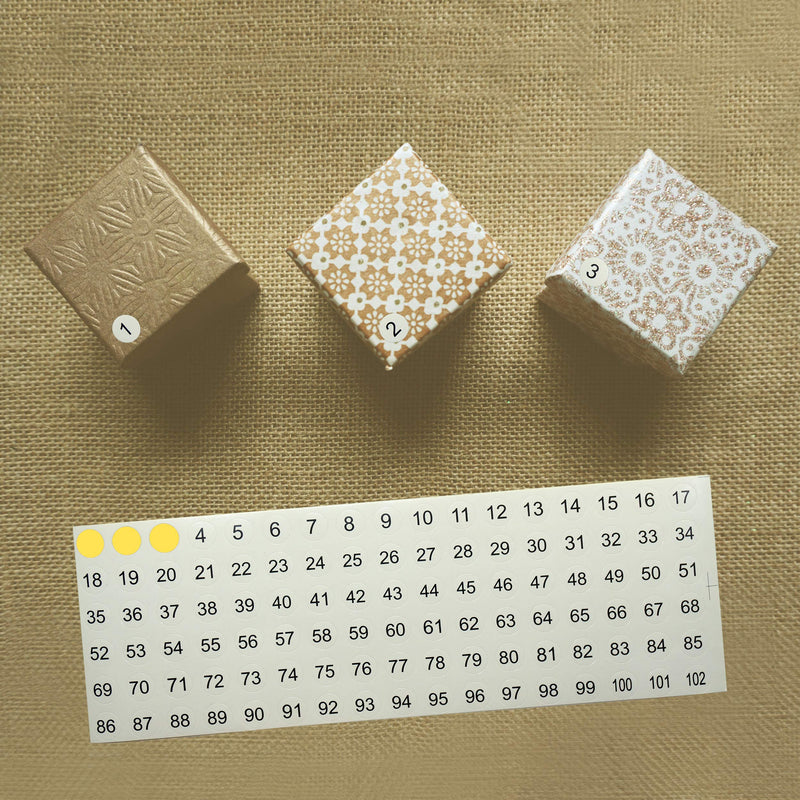 1-102 Round Number Stickers Labels 30 Sheets 3060 Self Adhesive Labels Small Number Stickers Number Signs