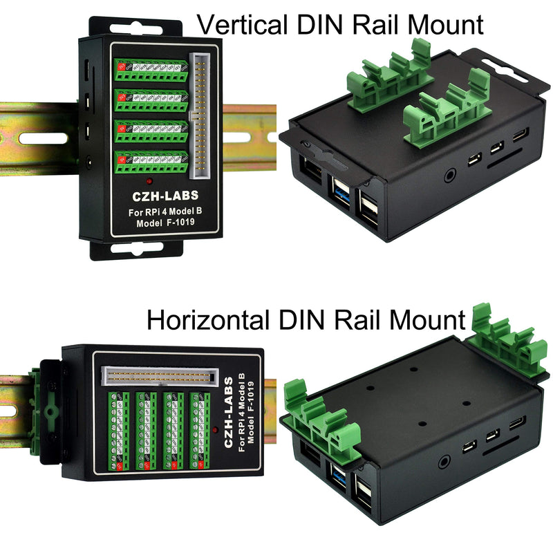 RPi Screw Terminal Block Breakout Module with Aluminum Enclosure. for Raspberry Pi 4 Model B For Pi 4B