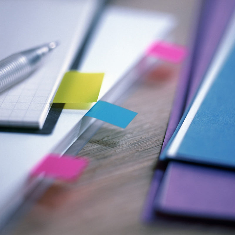 Post-it Highlighting Flags, 35/Dispenser, 4 Dispensers/Pack.47 in Wide, Assorted Bright Colors (683-4ABX)