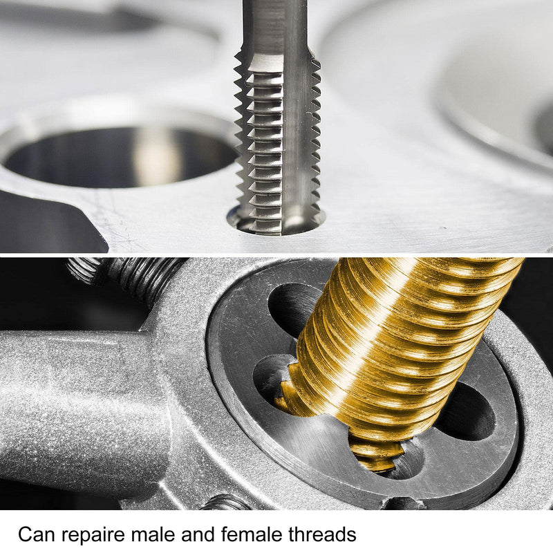 sourcing map Metric Tap M8 x 1mm Thread Cutting Die Alloy Tool Steel