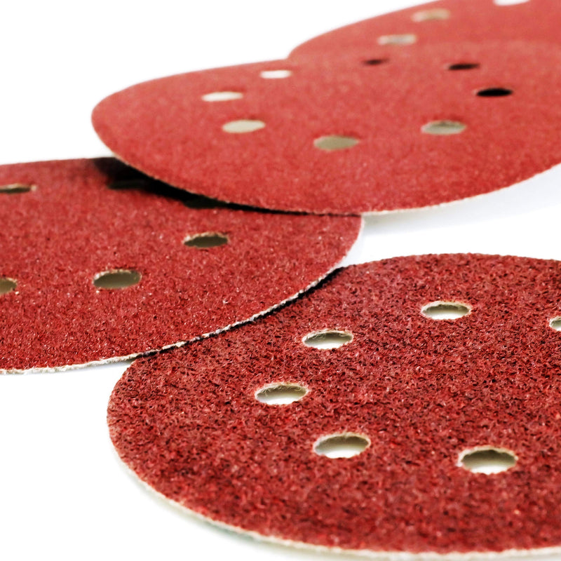 S&R Velcro sandpaper set 125mm, master, 8 holes, 60 pieces. Sanding sheets, sanding discs for eccentric sanders: 10*P40, 10*P60, 10*P80, 10*P120, 10*P180, 10*P240