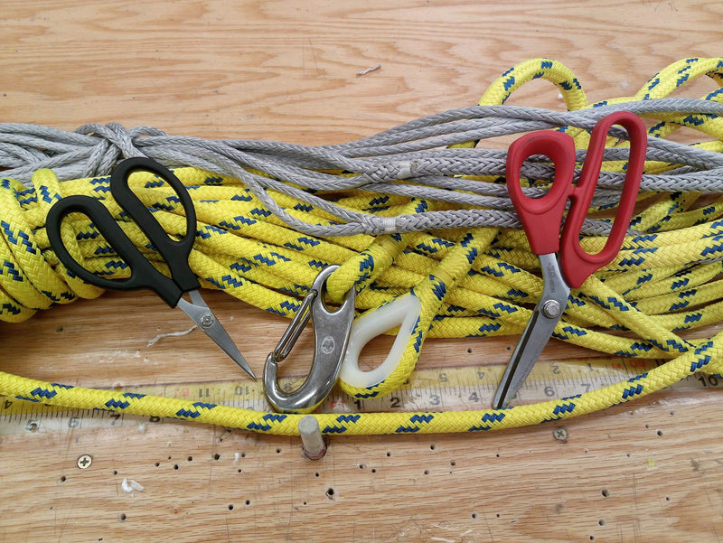 8 inch Carbon Steel Shears - Kevlar, Dyneema, Vectran, Spectra, Technora, Nomex, Innegra, Dacron, Fiberglass, Carbon Fiber, Breathers