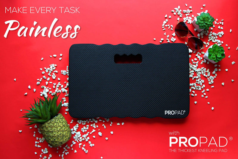 Thick Kneeling Pad, Garden Kneeler for Gardening, Bath Kneeler for Baby Bath, Kneeling Mat for Exercise & Yoga, Knee Pad for Work, Floor Foam Pad, Extra Large (XL) 18 x 11 x 1.5 Inches, Black 18" x 11" x 1-½"