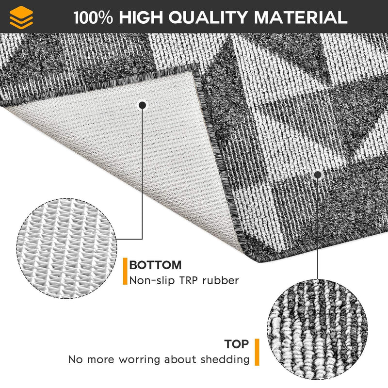 Indoor Doormat,Front Back Door Mat Rubber Backing Non Slip Door Mats 20â€x31.5â€ Absorbent Resist Dirt Entrance Doormat Inside Floor Mats Area Rug for Entryway Machine Washable Low-Profile (Black) Black 20â€x31.5â€