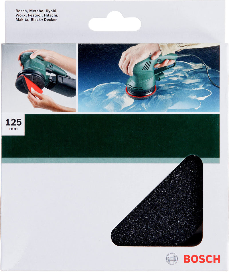 Bosch 1x polishing sponge (for wood, paint, plexiglass, Corian, Ø 125 mm, eccentric sander accessories)