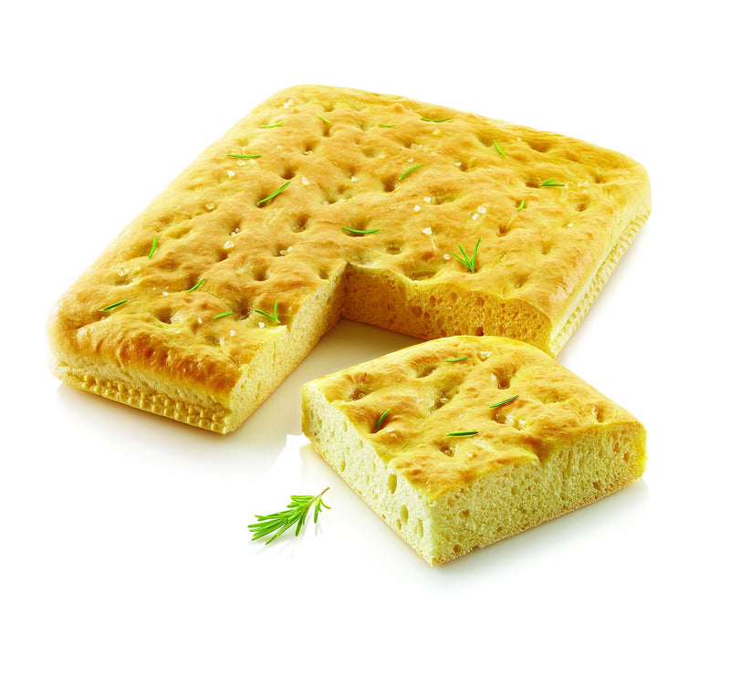 Silikomart Focaccia Bread Silicone Mold, Flexible Rectangular Pan with Perforated Design Circulates Heat and Easily Unmolds, Oven, Microwave, Dishwasher and Freezer Safe, Made in Italy
