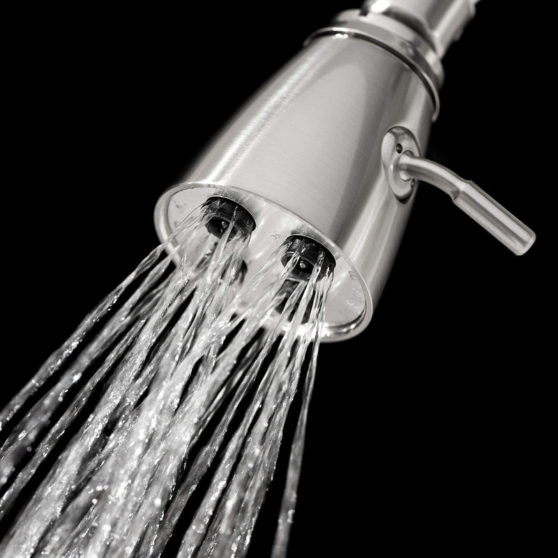 Pacific Bay JetStream Brass 4-Jet Shower Head (Brushed Satin Nickel) Brushed Satin Nickel