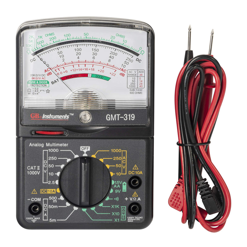 Gardner Bender GMT-319 Multimeter Tester, RJ-45 & RJ-11, 7 Function / 19 Range 1000V