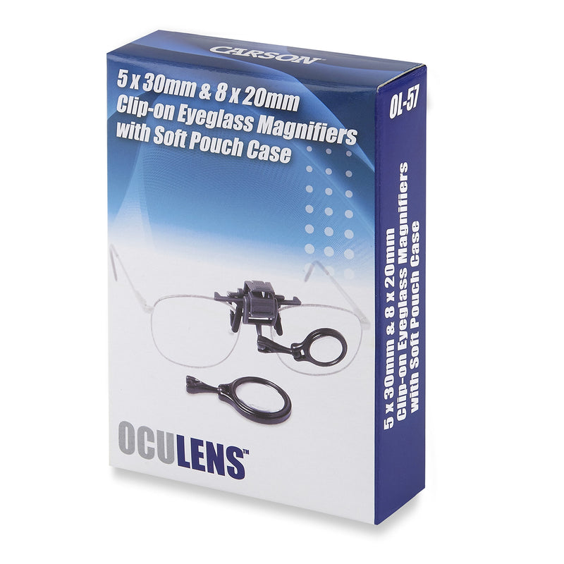 Carson OcuLens Clip-On Eyeglass Magnifier Set (OL-57)