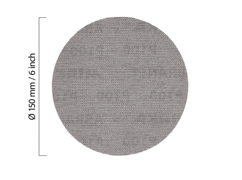 Mirka Abranet mesh sanding discs Ø 150 mm Velcro / grain P80 / 50 pieces / for sanding wood, filler, paint, plastic / dust-free sanding / 5424105080 Single