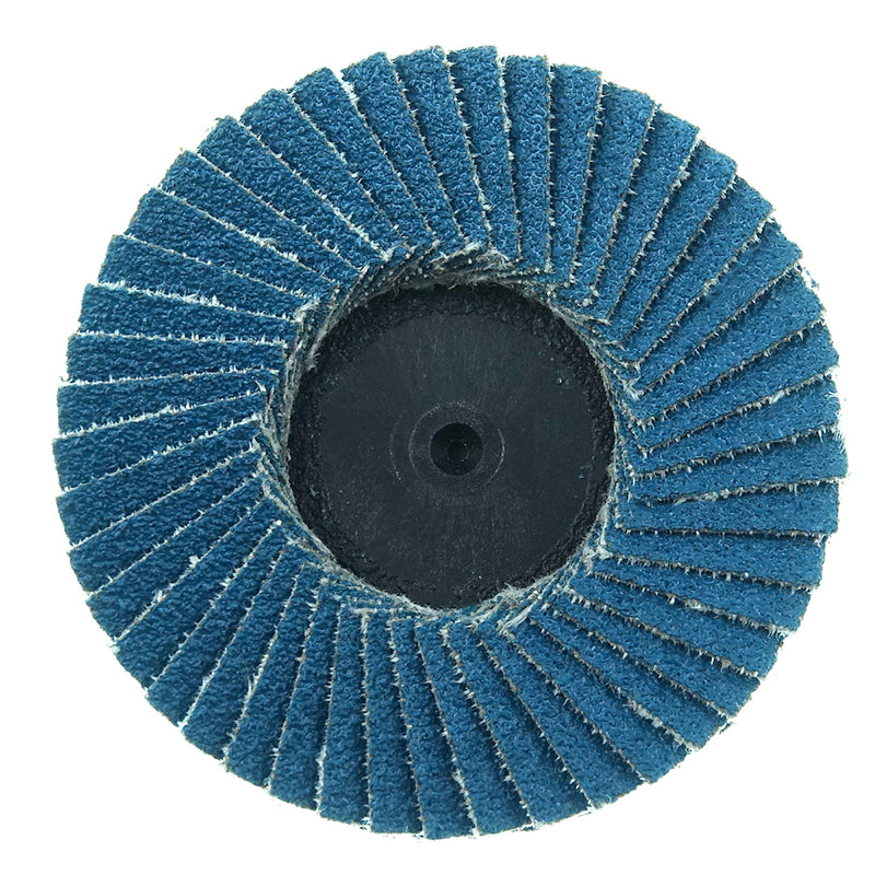 Weiler 50959 2" Bobcat Mini Abrasive Flap Disc, Flat (TY27), Type R Mount, 80Z (Pack of 10) 80 Grit R Mount TYPE 27