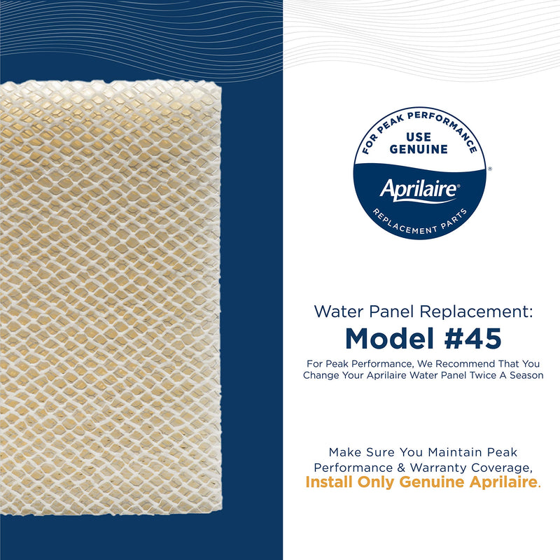 Aprilaire - 45 A2 45 Replacement Water Panel for Whole House Humidifier Models 400, 400A, 400M (Pack of 2) Value Pack (2)